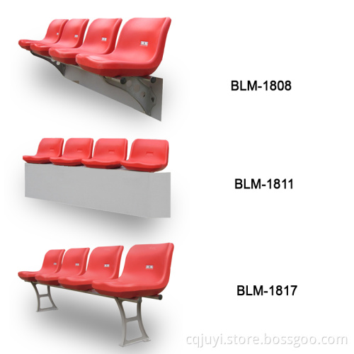 Arena Anti-UV outdoor Stadium plastic Seats/chair Wholesale Riser Mounted BLM-1808